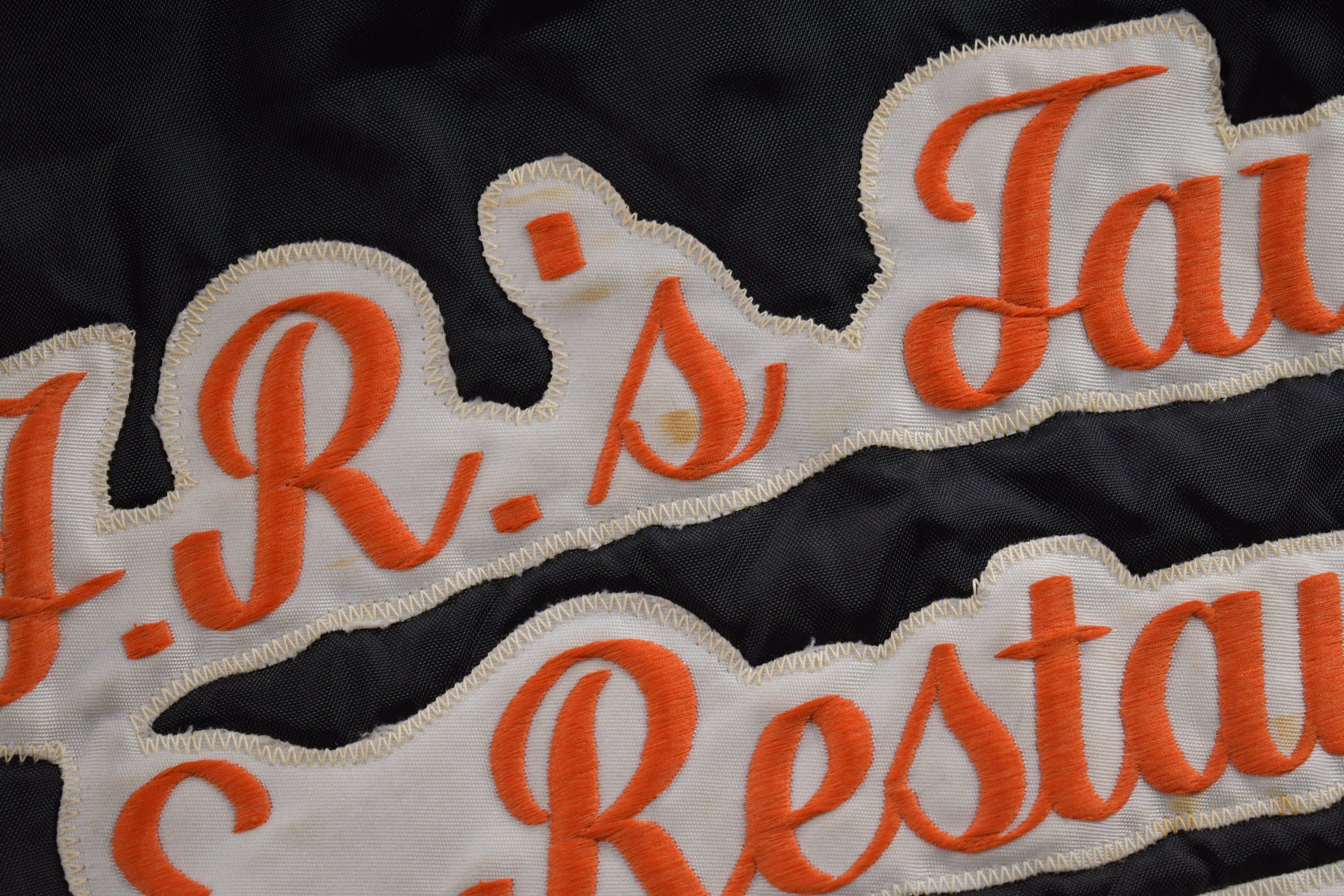 Vintage 1980s J.R.'s Tavern & Restaurant Perrysville Satin Bomber Jacket /