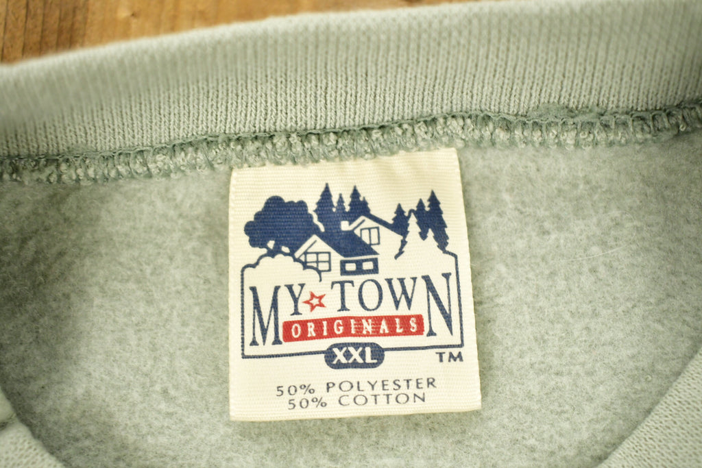 Vintage 1990s Chatham Michigan Cute Animal Graphic Crewneck Sweatshirt