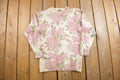 Vintage 1990s Emblem Floral Knitted Crewneck Sweater