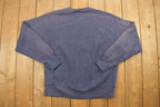 Vintage 1990s Lee BPS Surgeons Navy Crewneck Sweatshirt / 90s Crewneck / Vintage Blanks / Essential / Streetwear / 90s Blank