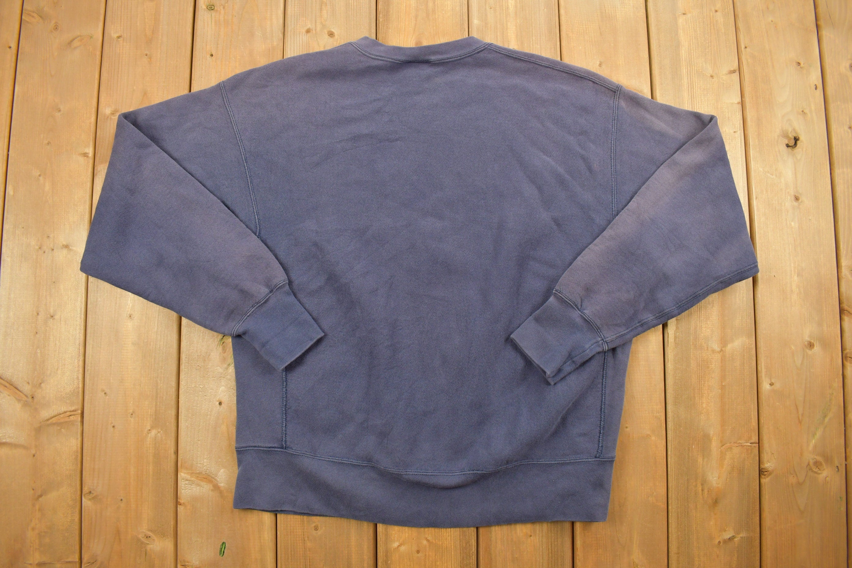 Vintage 1990s Lee BPS Surgeons Navy Crewneck Sweatshirt / 90s Crewneck / Vintage Blanks / Essential / Streetwear / 90s Blank