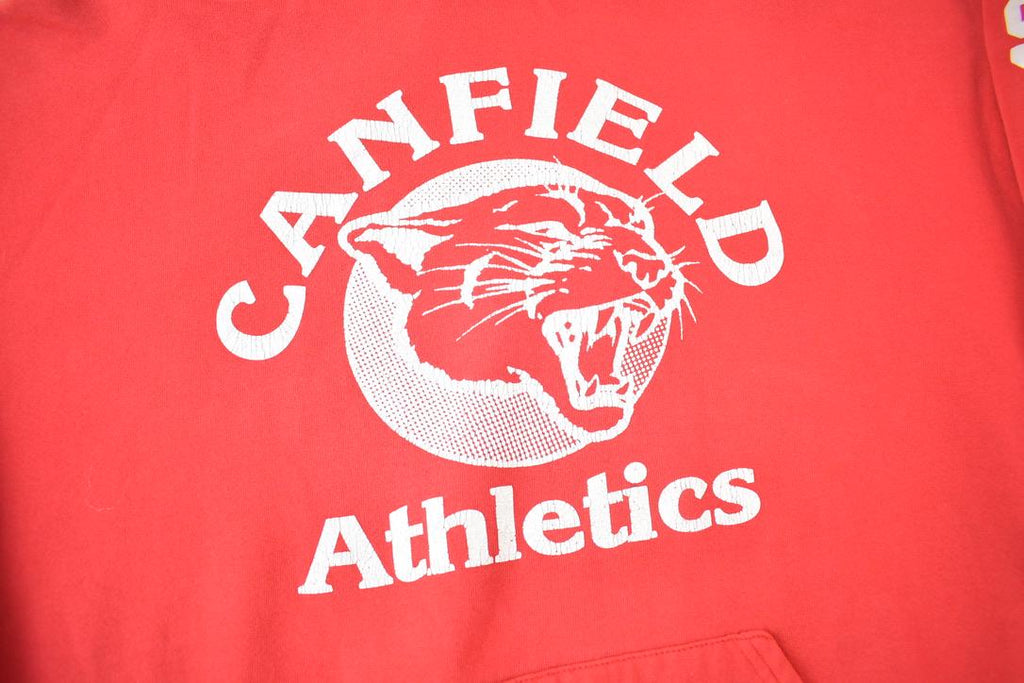 Vintage 1990s Canfield Athletics Russell Athletics Graphic Hoodie Made In USA XL