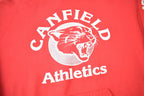 Vintage 1990s Canfield Athletics Russell Athletics Graphic Hoodie Made In USA XL