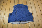 Vintage 1980s Saddle King Western Denim Vest Made In USA