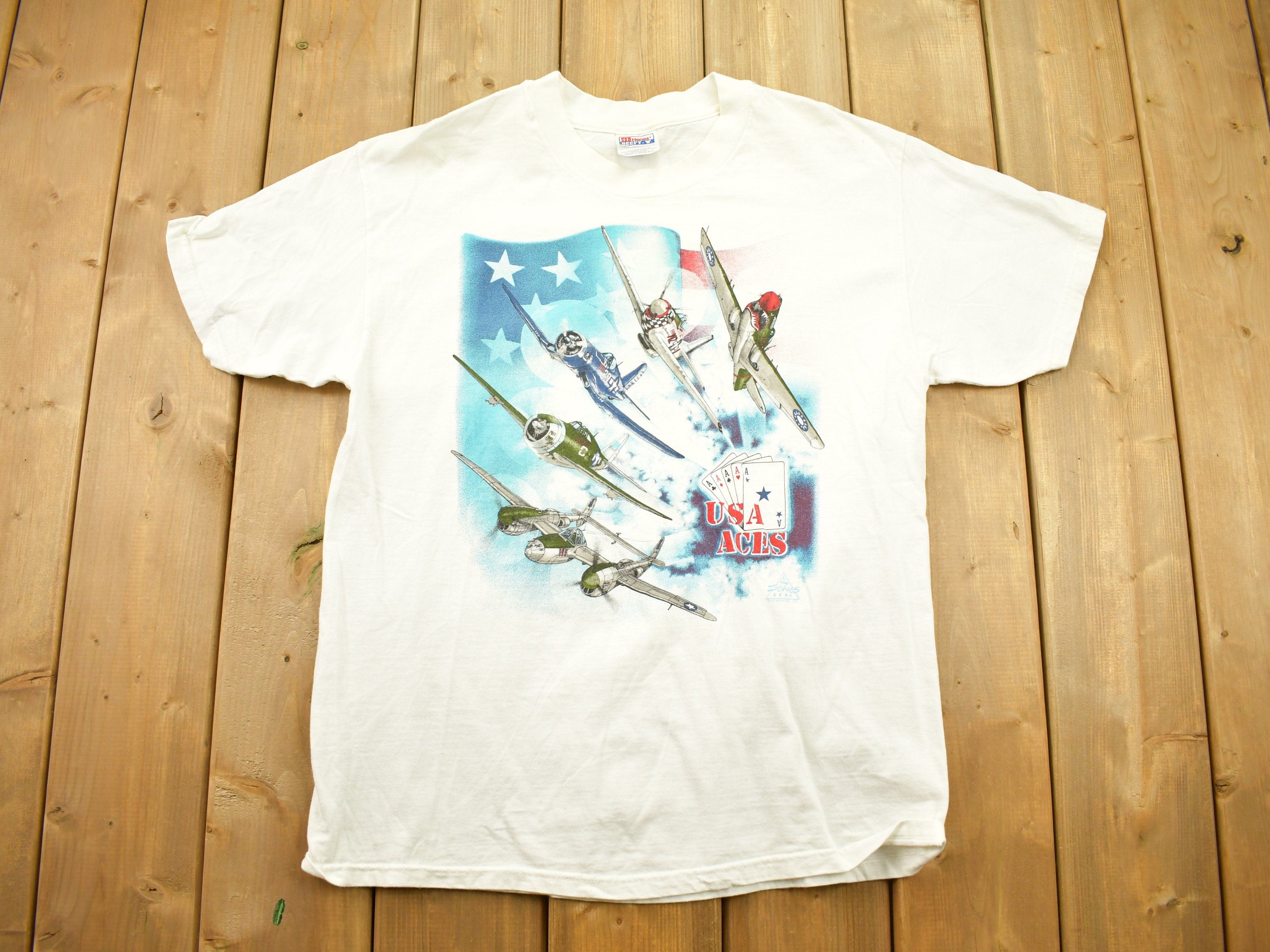 Vintage 1999 Aces Military T-Shirt