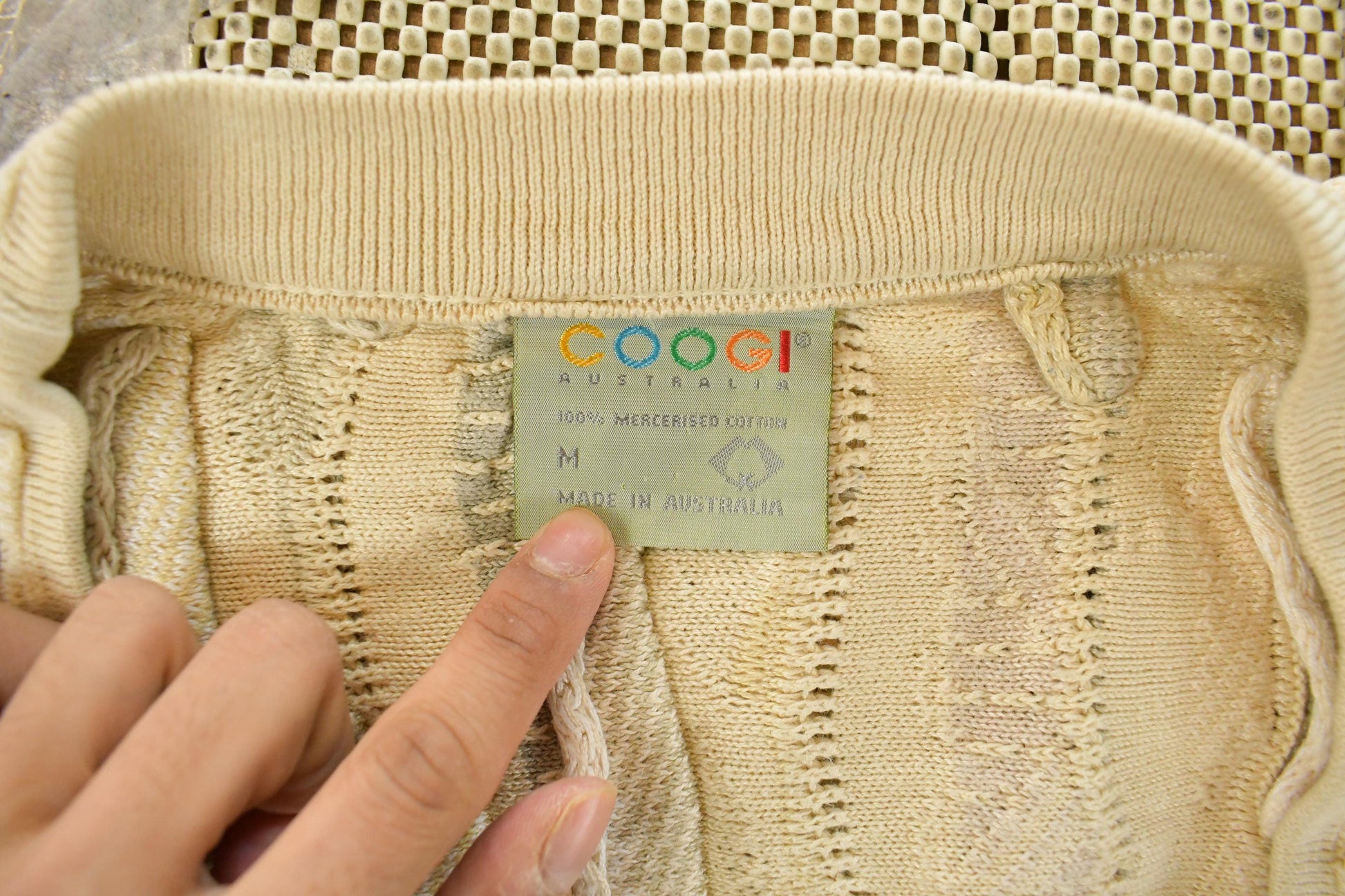 Vintage Coogi Australia 3D Cable Knit Cardigan Sweater Women's Medium