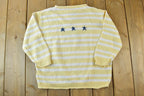 Vintage 1990s Christopher And Banks Star Knit Abstract Pattern Crewneck Sweater