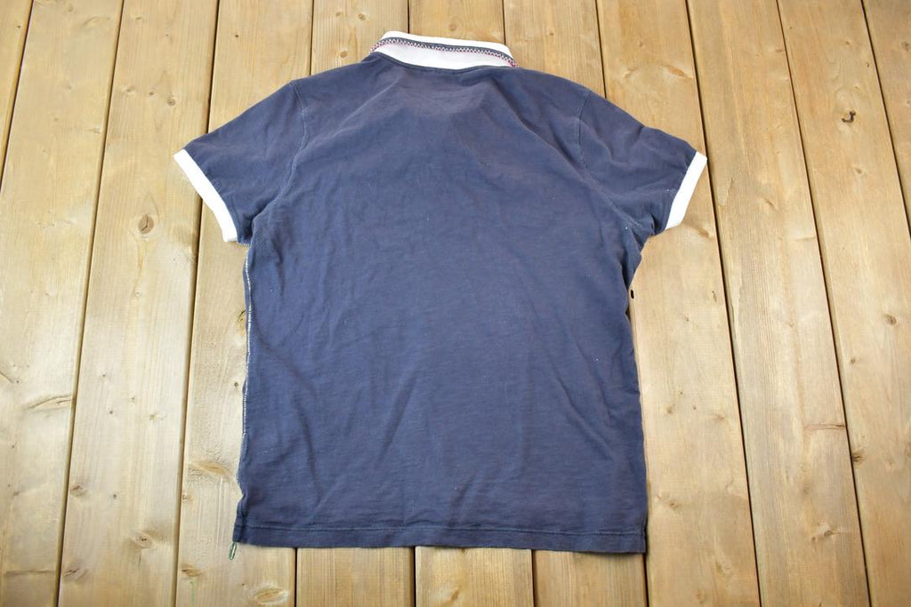 Vintage 1990s Napa Piji Souvenir Single Stitch Graphic Print Polo