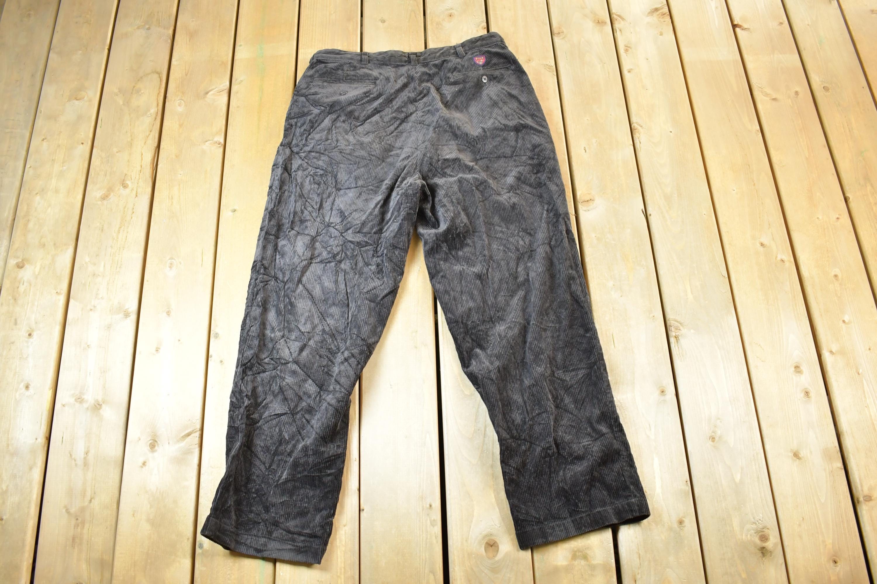 Vintage 1990s Polo Golf Brown Corduroy Pants Size 32 x 36