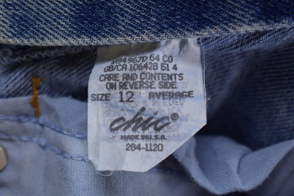 Vintage 1990's Chic High Waisted Blue Jeans 26 x 29