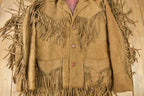 Vintage 1960s Trego's Westwear Fringe Leather Jacket