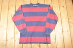 Vintage 1990s Kodiak Striped Grunge Crewneck Shirt Men's M