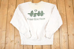 Vintage 1990s Camp Knutson Cross Grain Graphic Print Crewneck Sweatshirt Mens L
