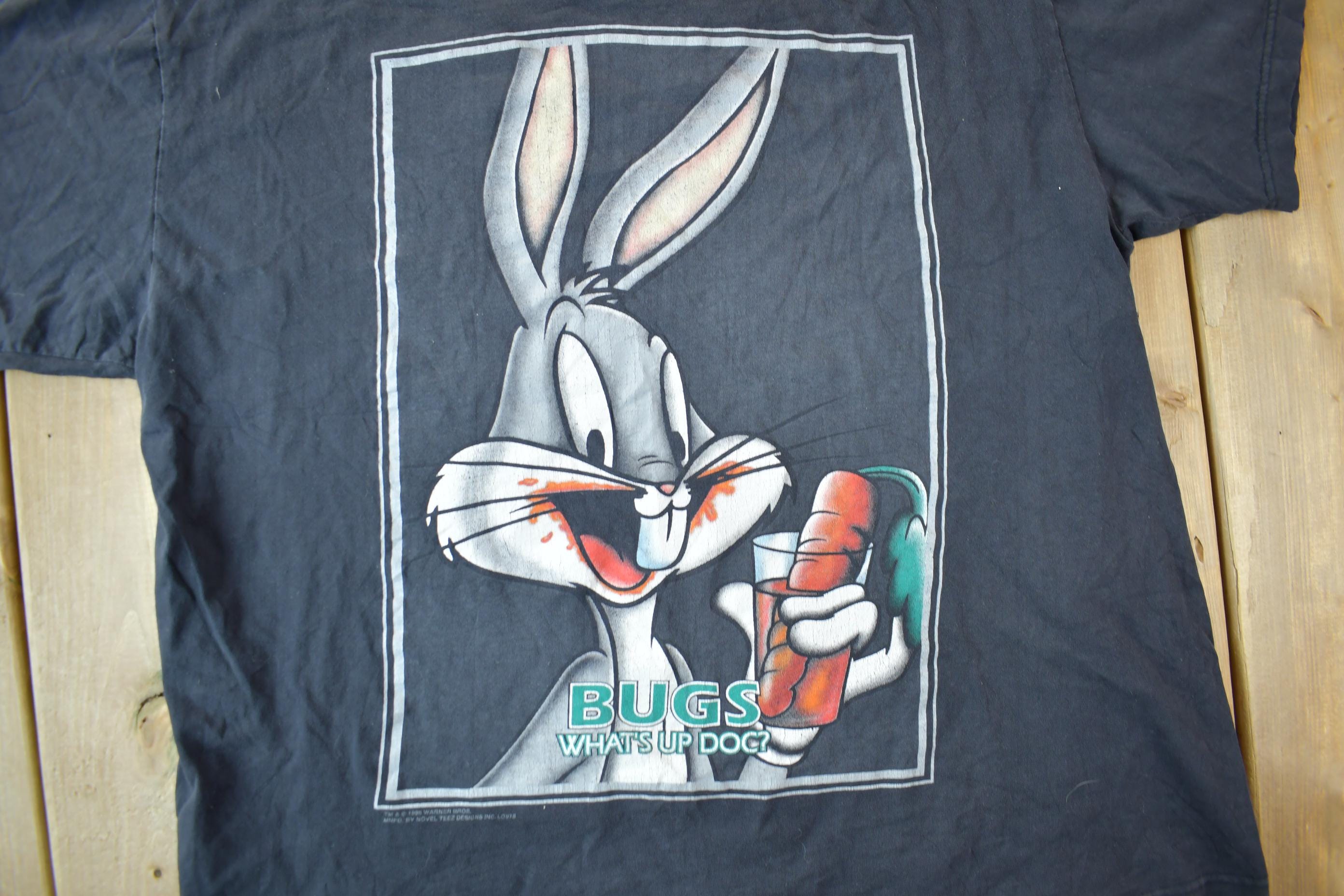 Vintage 1995 Bugs Bunny Whats Up Doc? Looney Tunes Cartoon T-Shirt