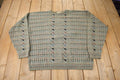 Vintage 1990s Megalos Abstract Knit Crewneck Sweater