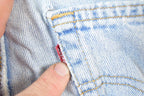Vintage 1970s Levi Strauss Red Tab 518 Boot Cut Denim Jeans Size 30 x 28