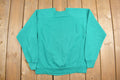 Vintage 1980s Tultex Turquoise Raglan Crewneck Sweatshirt