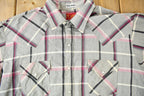 Vintage 1980s Ely Plains Western Cowboy Style Plaid Button Up Shirt