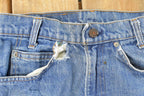 Vintage 1990s Levi's Distressed 716 Orange Tab Student Denim Jeans Men's 28 x 31 / Blue / 90s Levi's