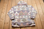 Vintage 1990s G4000 Aztec Pattern Fleece Sweater