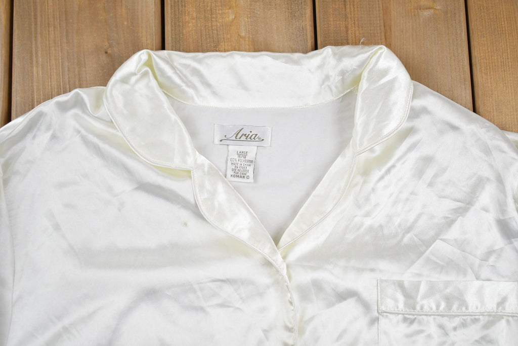 Vintage 1990s Aria Silk Button Up Shirt