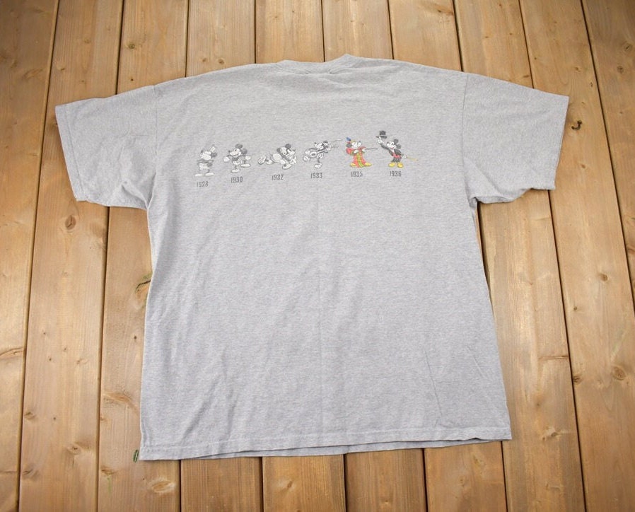 Vintage 2000s Mickey Mouse Evolution T-Shirt