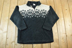Vintage 1990s Sonoma Jean Company Fleece Outdoorsman Sweater