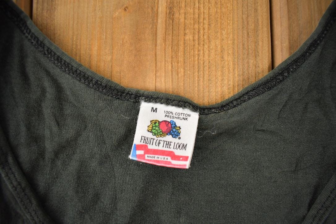 Vintage 1990s Blank Fruit Of The Loom Tank Top Made In USA