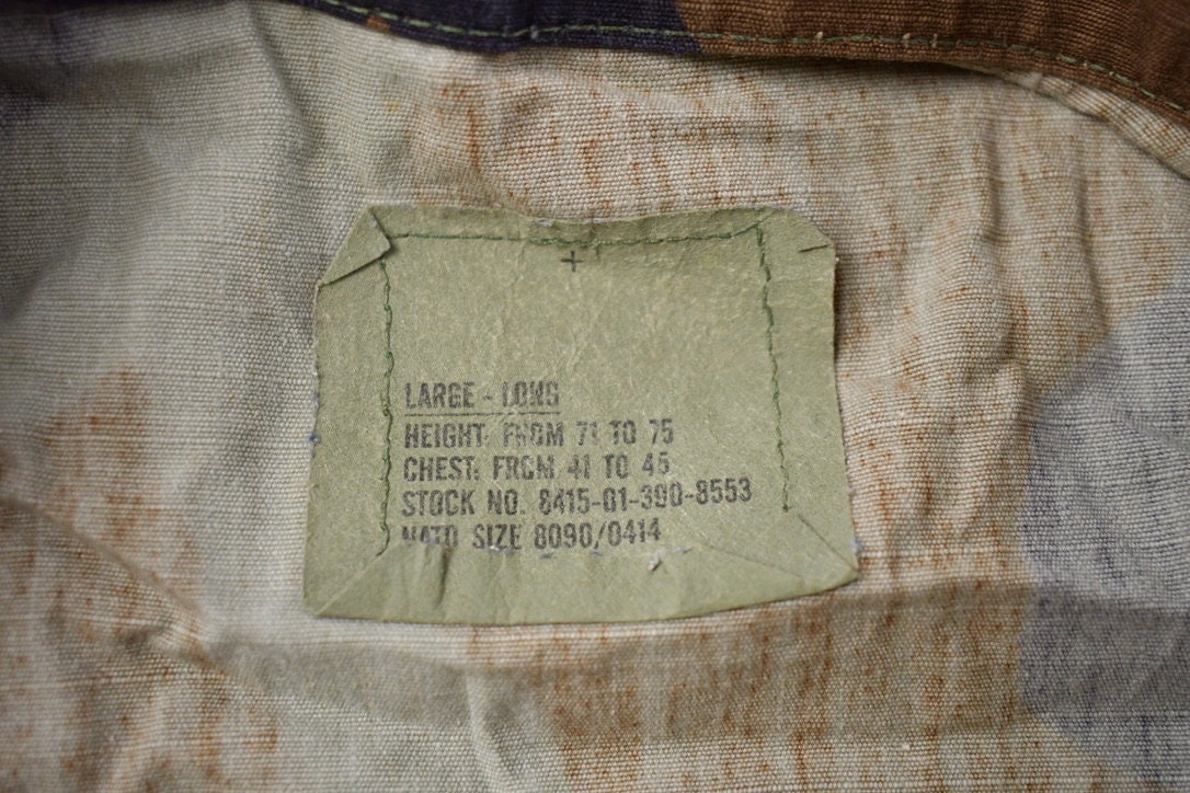 Vintage Military Button Up Shirt