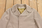 Vintage 1980s TownCraft Full Length Wool Trench Coat