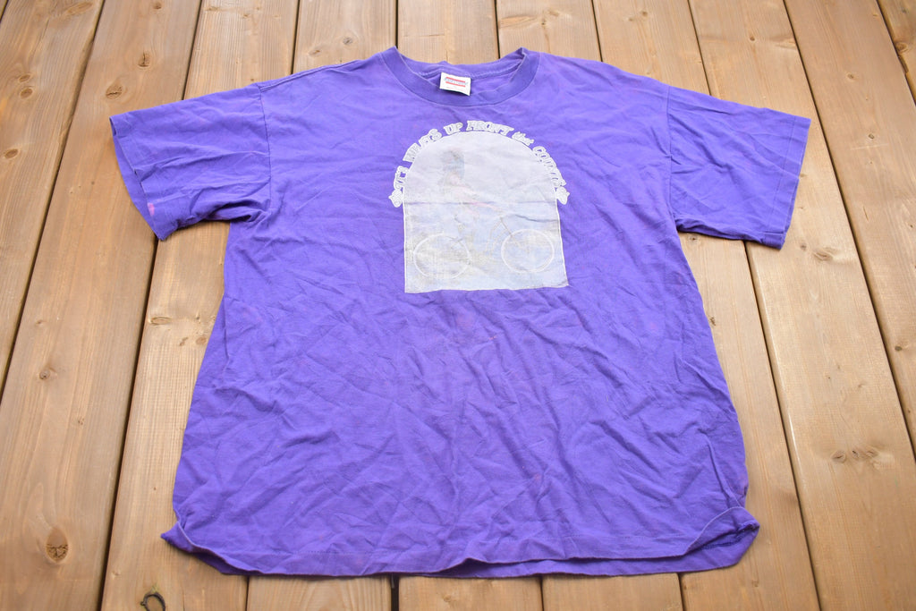 Vintage 1990s Faded "It's What's Up Front" Graphic T Shirt / Vintage T Shirt / Streetwear / Graphic Tee / Single Stitch / Made In USA