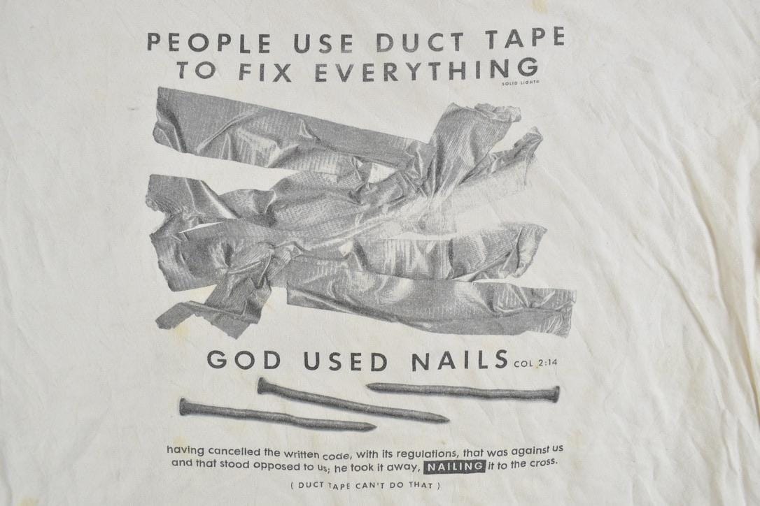 Vintage 1990s God Used Nails Souvenir T-Shirt
