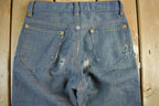 Vintage 1960s 1970s Lee Distressed Denim Jeans Youth 24 x 23.5
