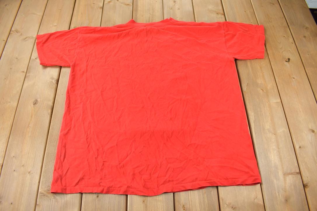 Vintage 1990s Naughty & Nice Single Stitch Graphic T-Shirt Made In USA