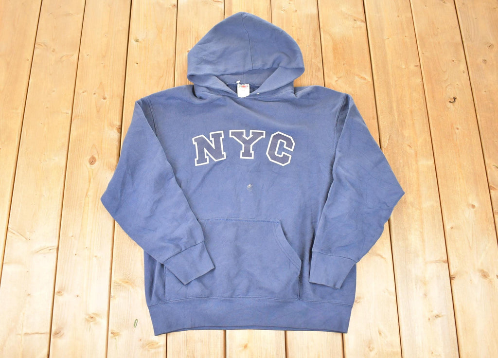Vintage 1990s New York City Hoodie Sweatshirt Men's L