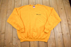 Vintage Y2K Champion Small Logo Embroidered Crewneck Sweatshirt - XL
