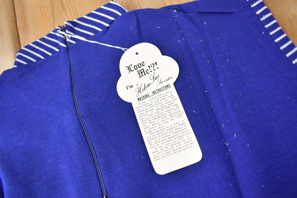 True Vintage 1960s Deadstock Helen Sue Sleeveless Blouse With Tie Made In Japan