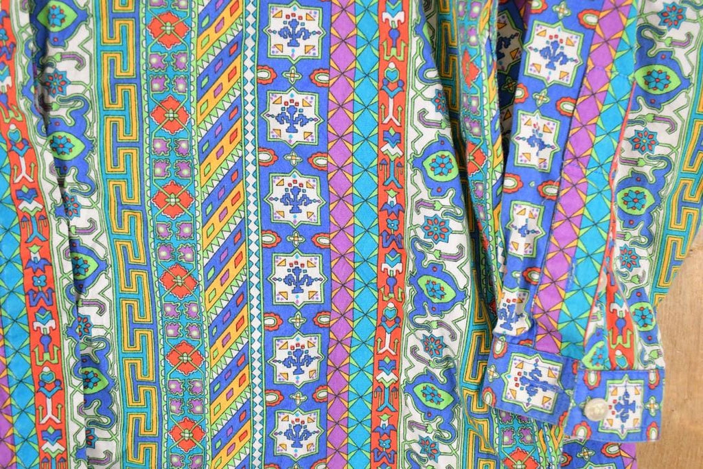 Vintage 1990s Lizwear Abstact Button Up Shirt Womens M