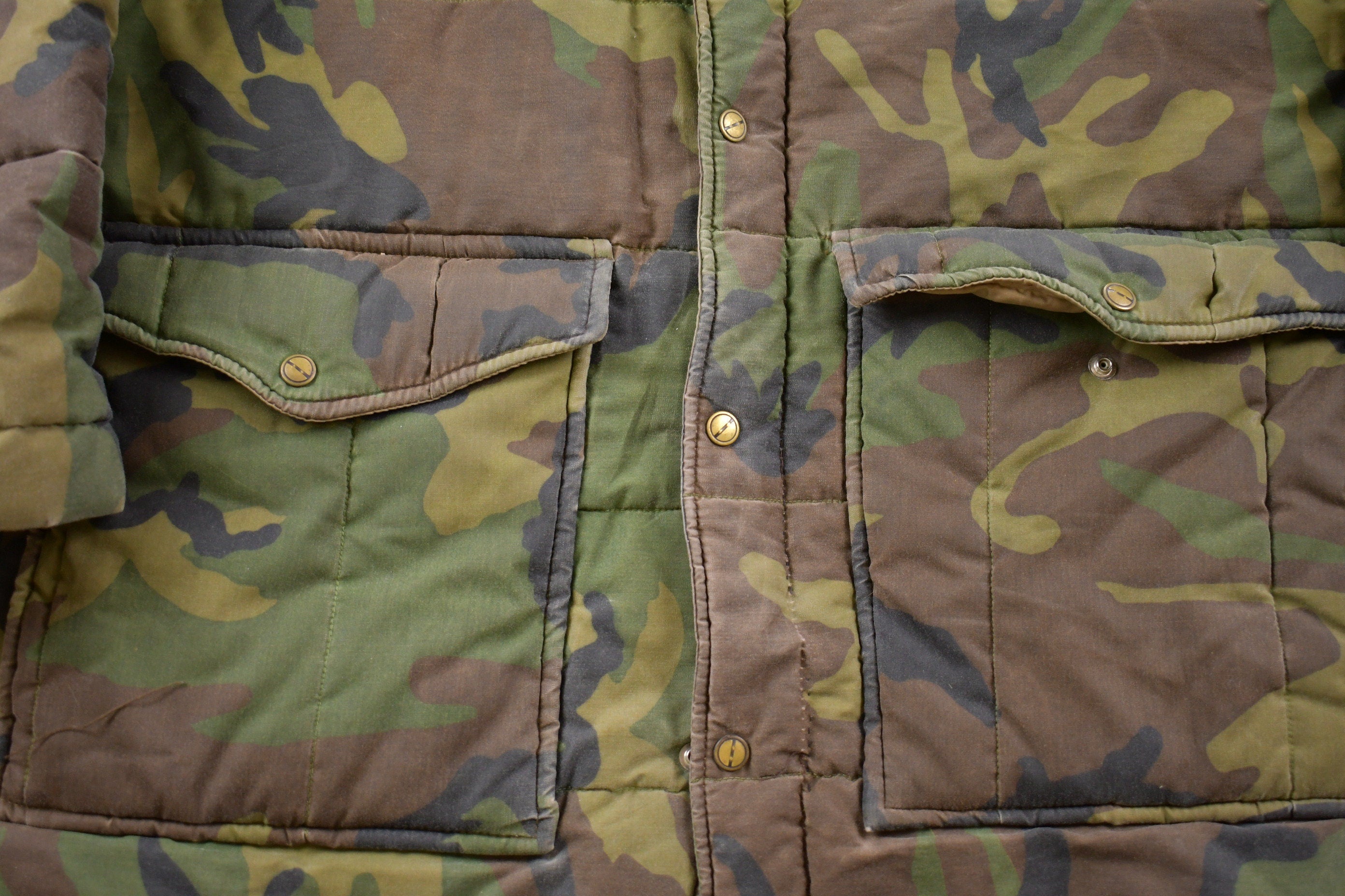 Vintage 1980s Camo Puffer Jacket