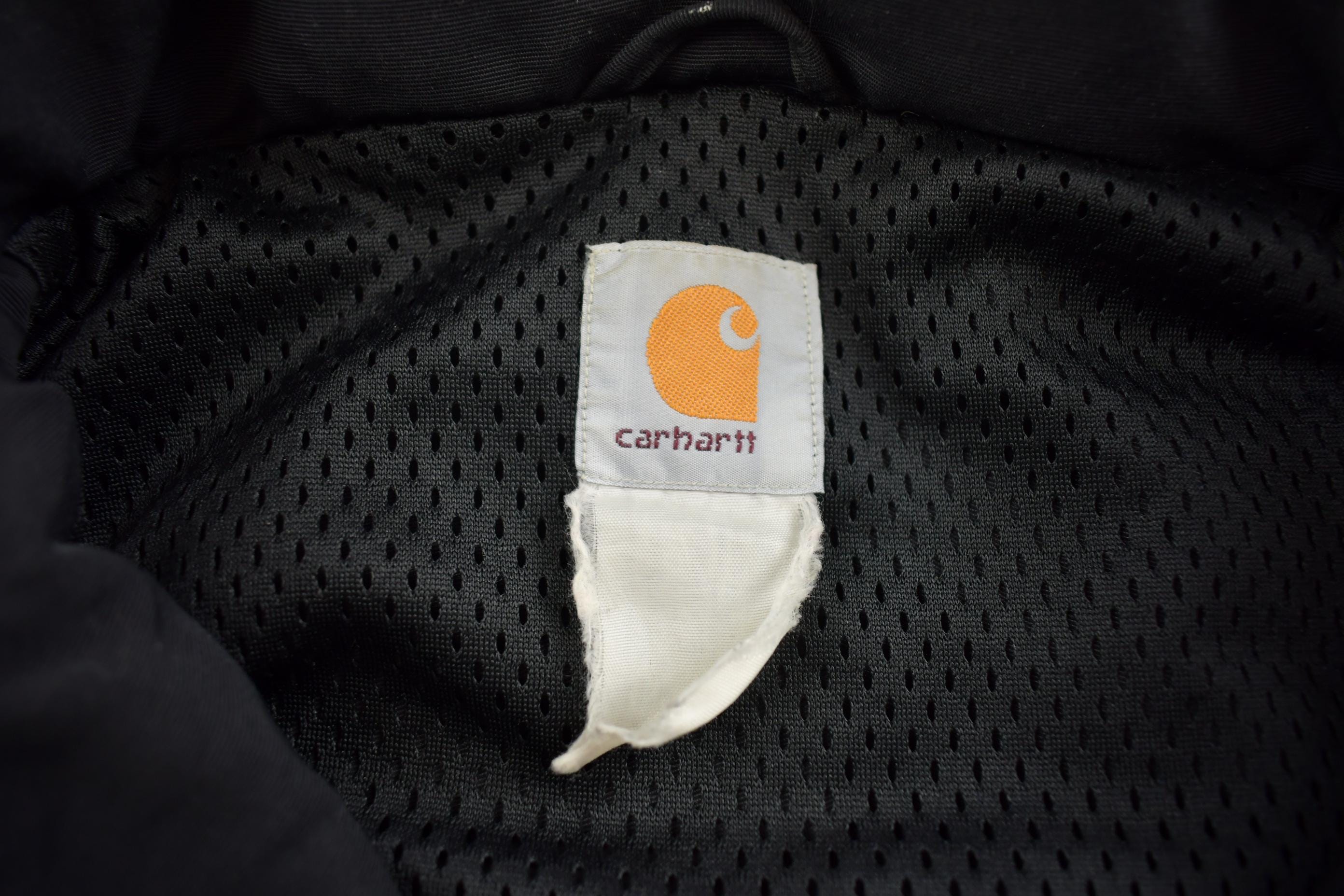 Vintage 1990s Carhartt Mesh Lined Windbreaker Distressed Jacket Made In USA