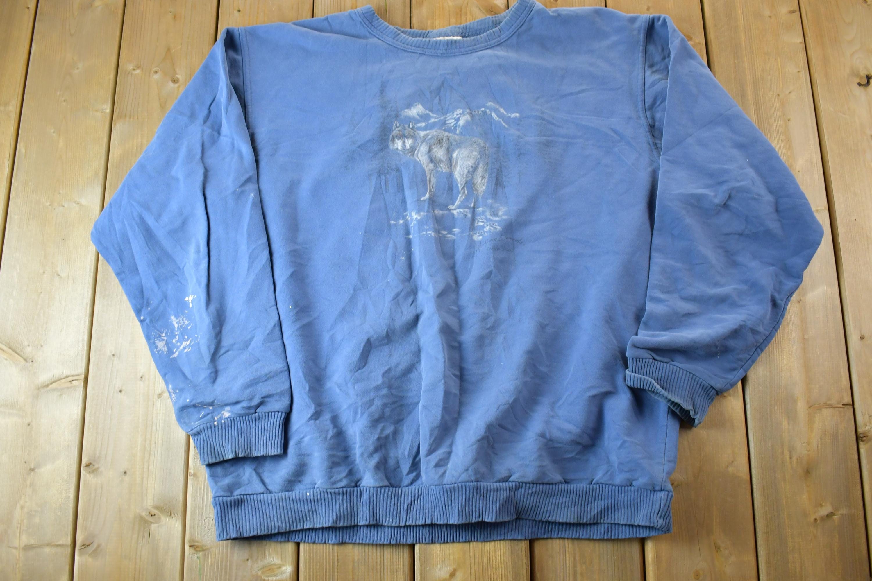 Vintage 1990s Northern Elements Lone Wolf Crewneck