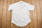 Vintage 1980s Flying Cross Button Up T- Shirt