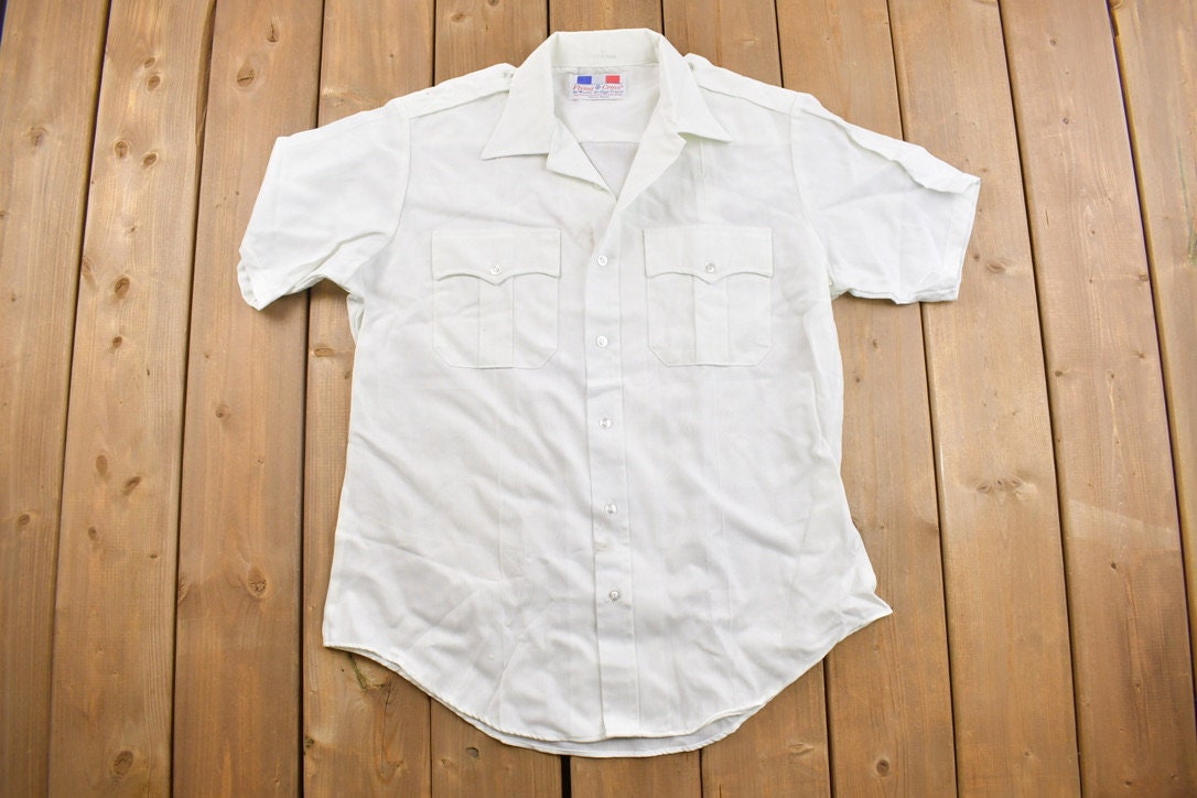 Vintage 1980s Flying Cross Button Up T- Shirt