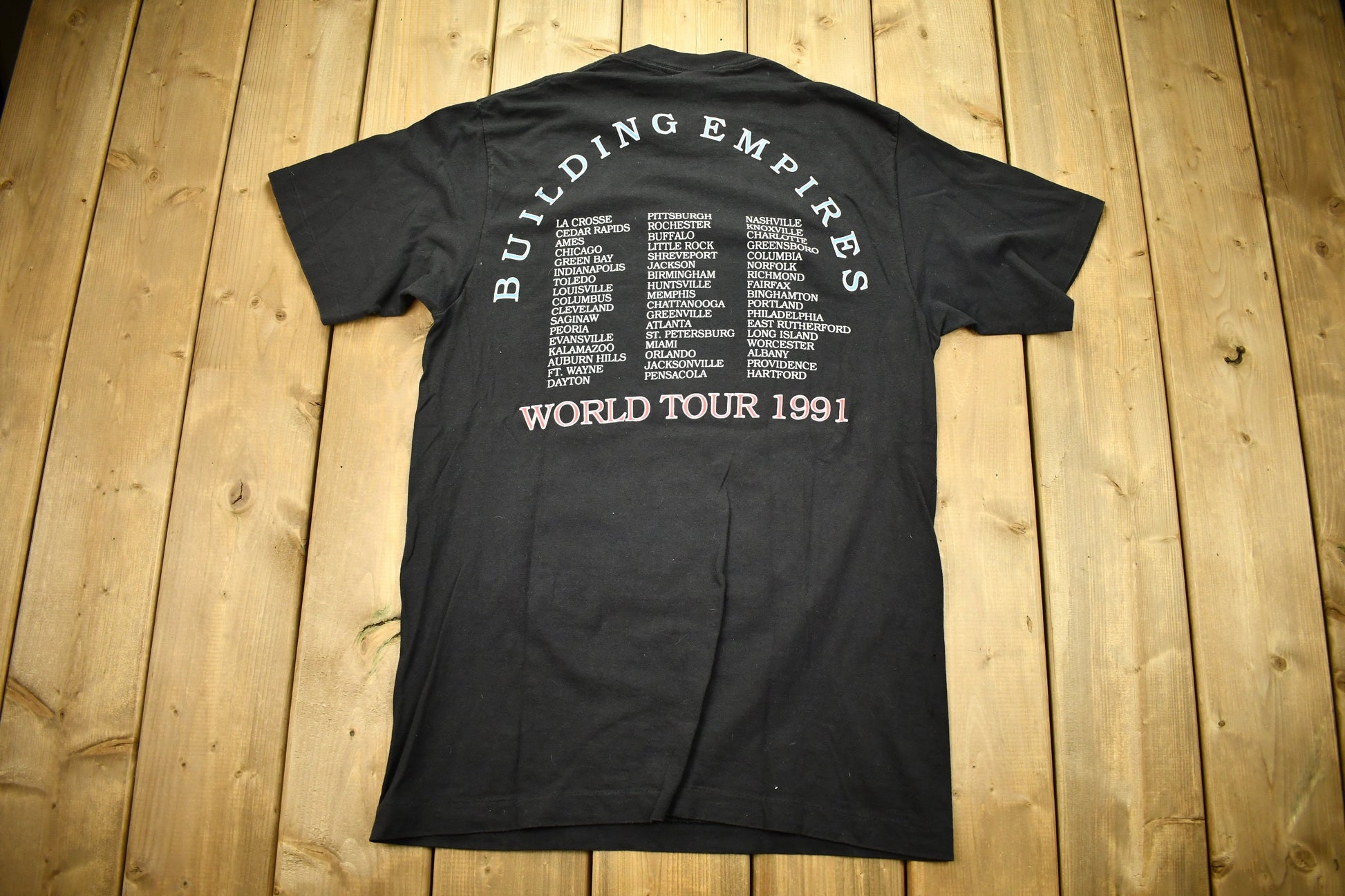 Vintage 1991 Queensrÿche Building Empires World Tour Band T-Shirt