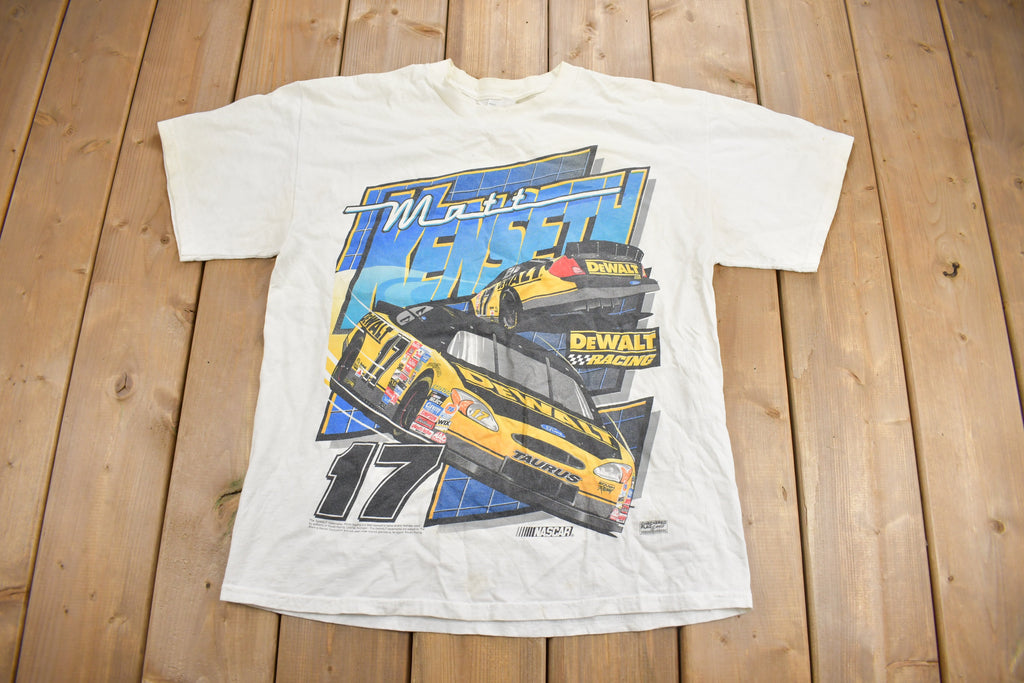 Vintage 1990s Matt Kenseth NASCAR Dewalt Racing T-Shirt