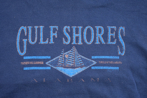 Vintage 1990s Gulf Shores Hoodie Sweatshirt