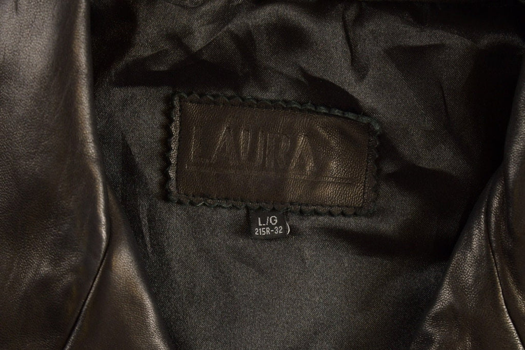 Vintage 1990s Laura Leather Coat