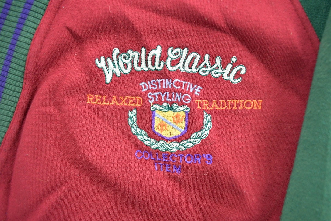 Vintage 1990s World Classic Distinctive Styling Cardigan Sweater