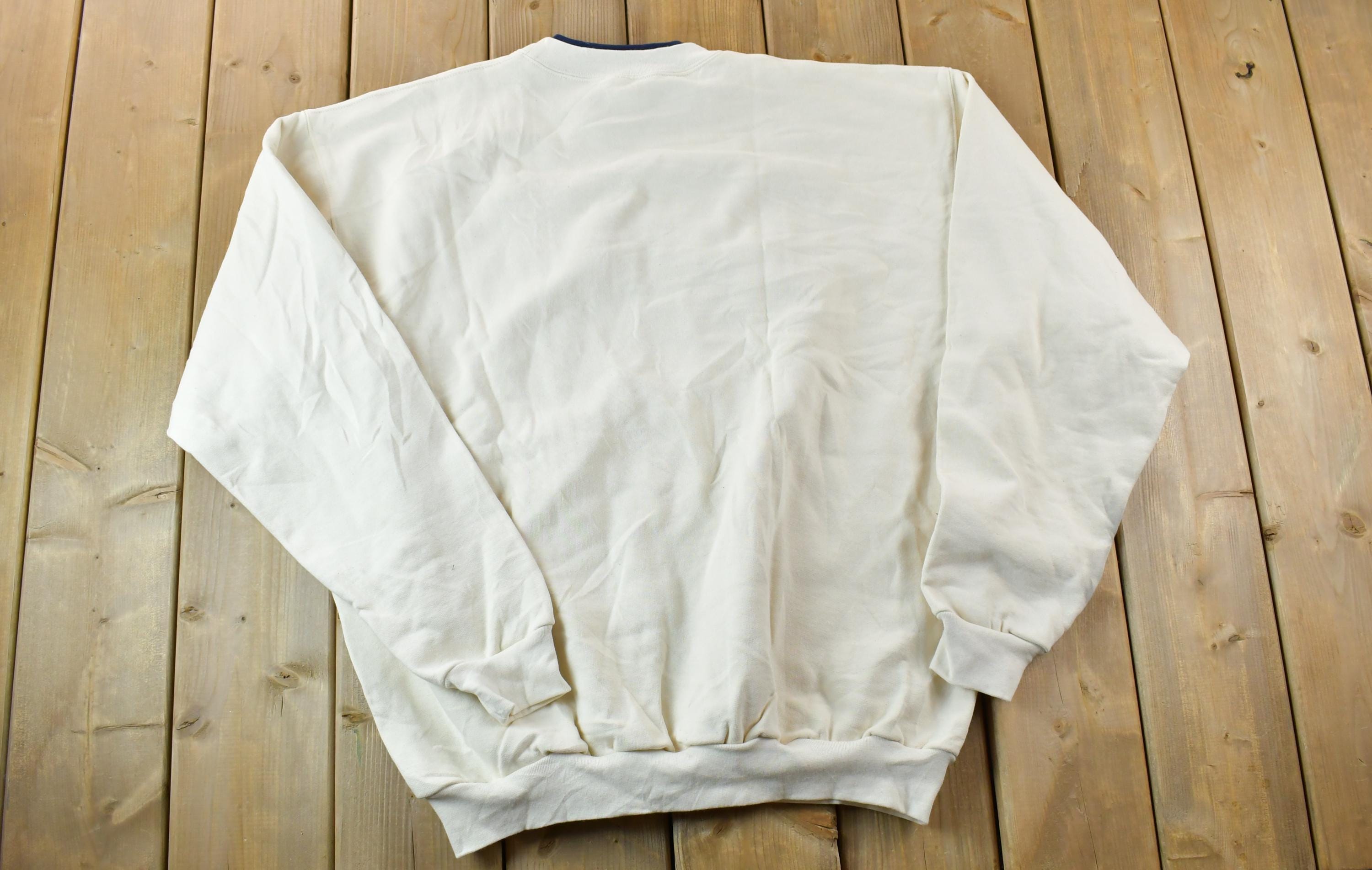 Vintage 1990s Mississauga Double Collar Crew Neck Sweatshirt