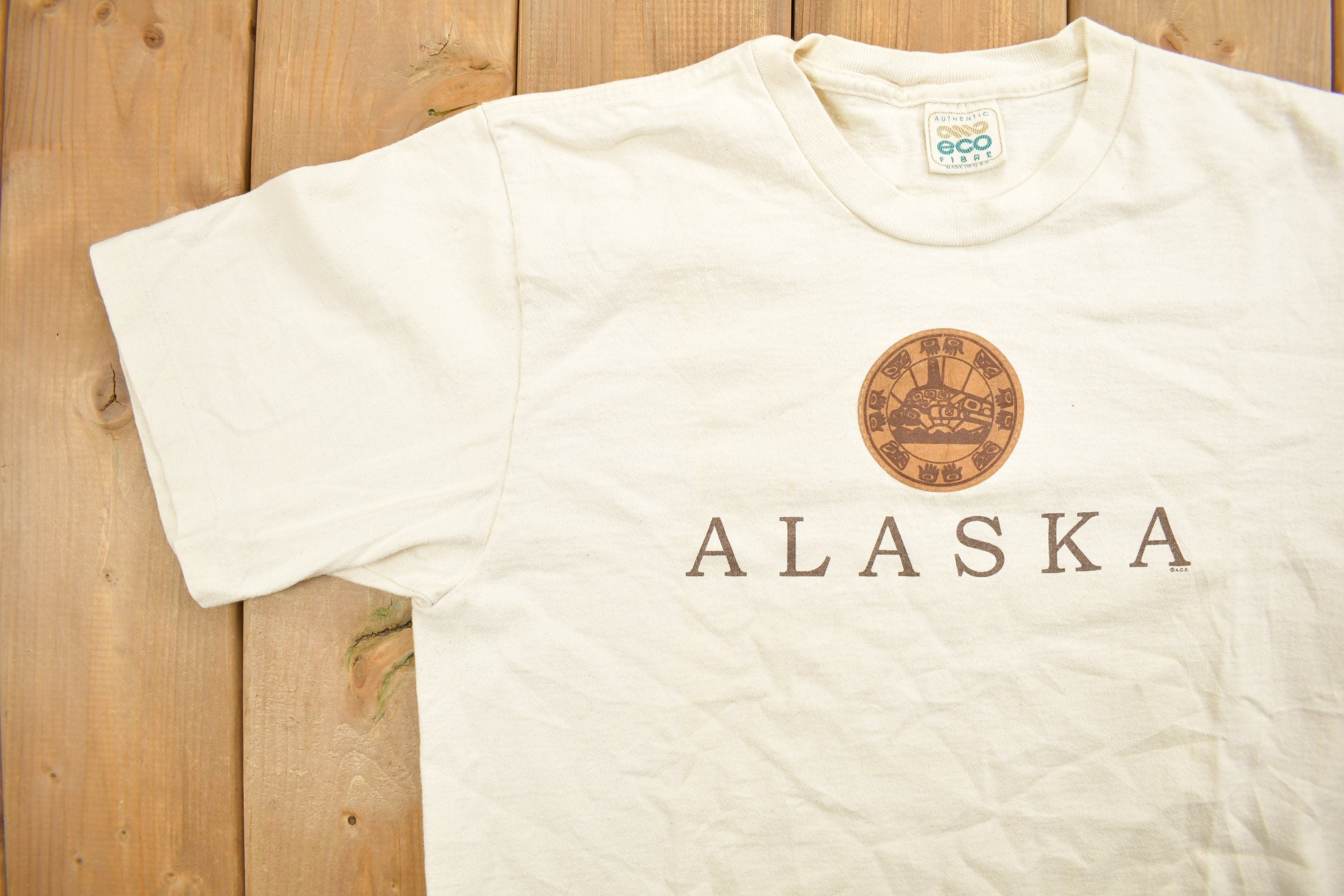 Vintage 1990s Alaska Tourism Graphic T-Shirt